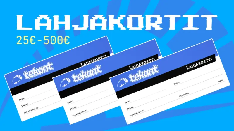 Lahjakortit mopoilijalle 25-500€ arvosta